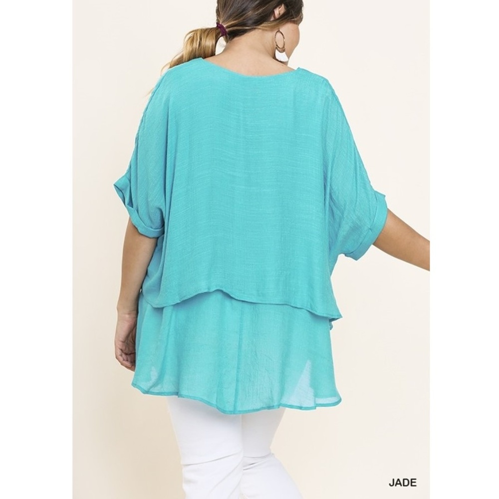 NEW! Jade Umgee Layered Tunic Top - Picture 2 of 5